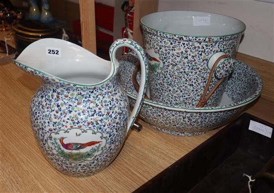 An Emundu pail, jug and basin